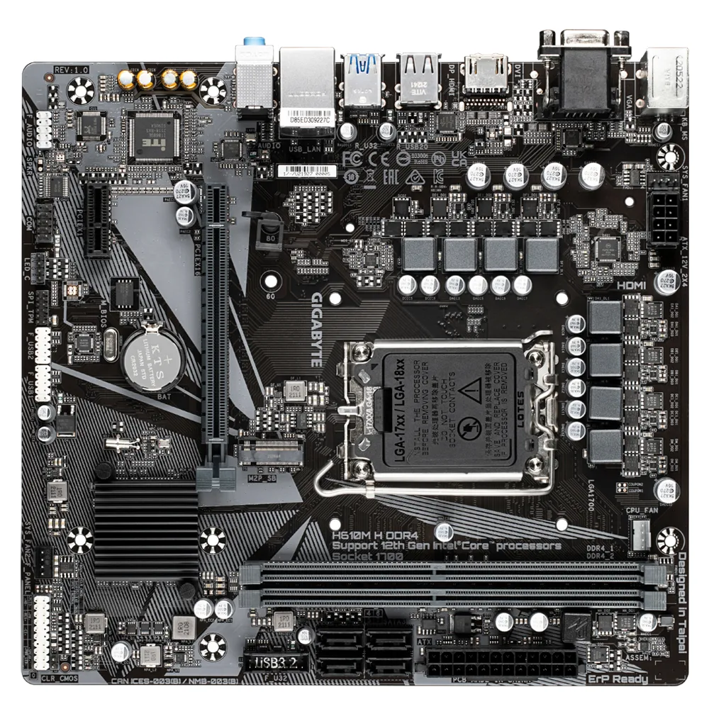Gigabyte H610M H DDR4 mATX - motherboard