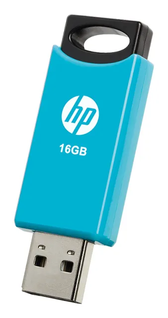 HP v212w USB 2.0 16 Gt -muistitikku, musta/sininen