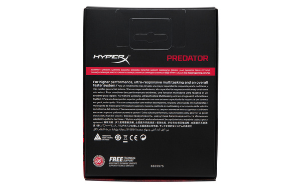 Kingston 16 GB (2 x 8 GB) HyperX Predator, DDR4 4000 MHz - memory, black