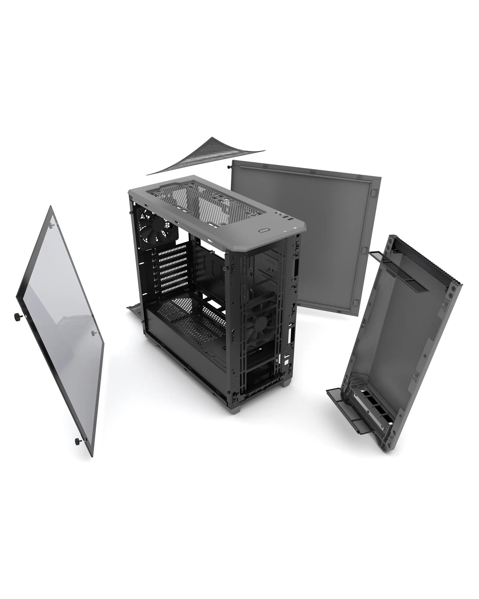 Phanteks Eclipse P400 Mid Tower Case. Tempered Glass. Anthracite Grey