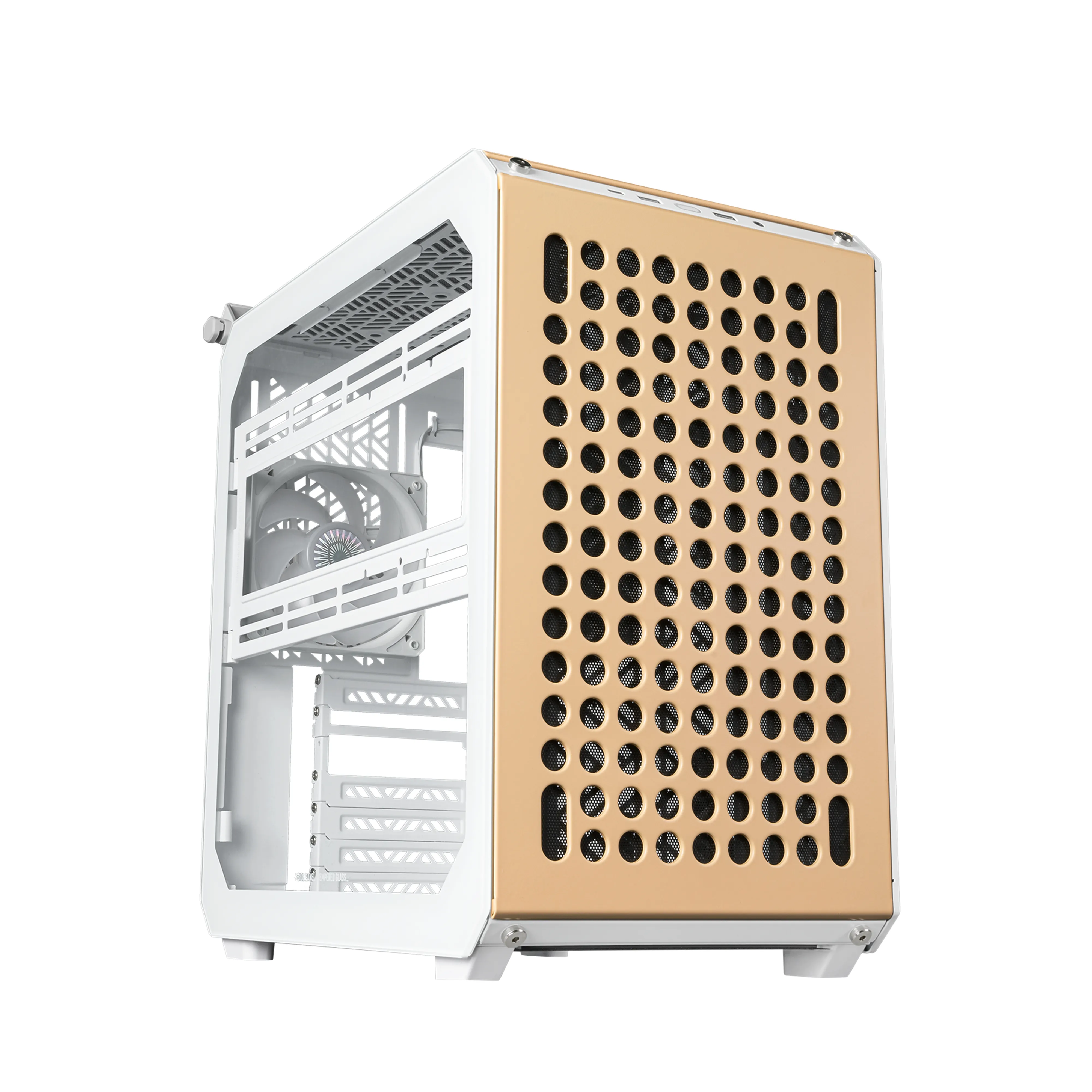 Cooler Master QUBE 500 Flatpack Macaron Edition - Mid Tower case, Cream, Mint colour, Pink