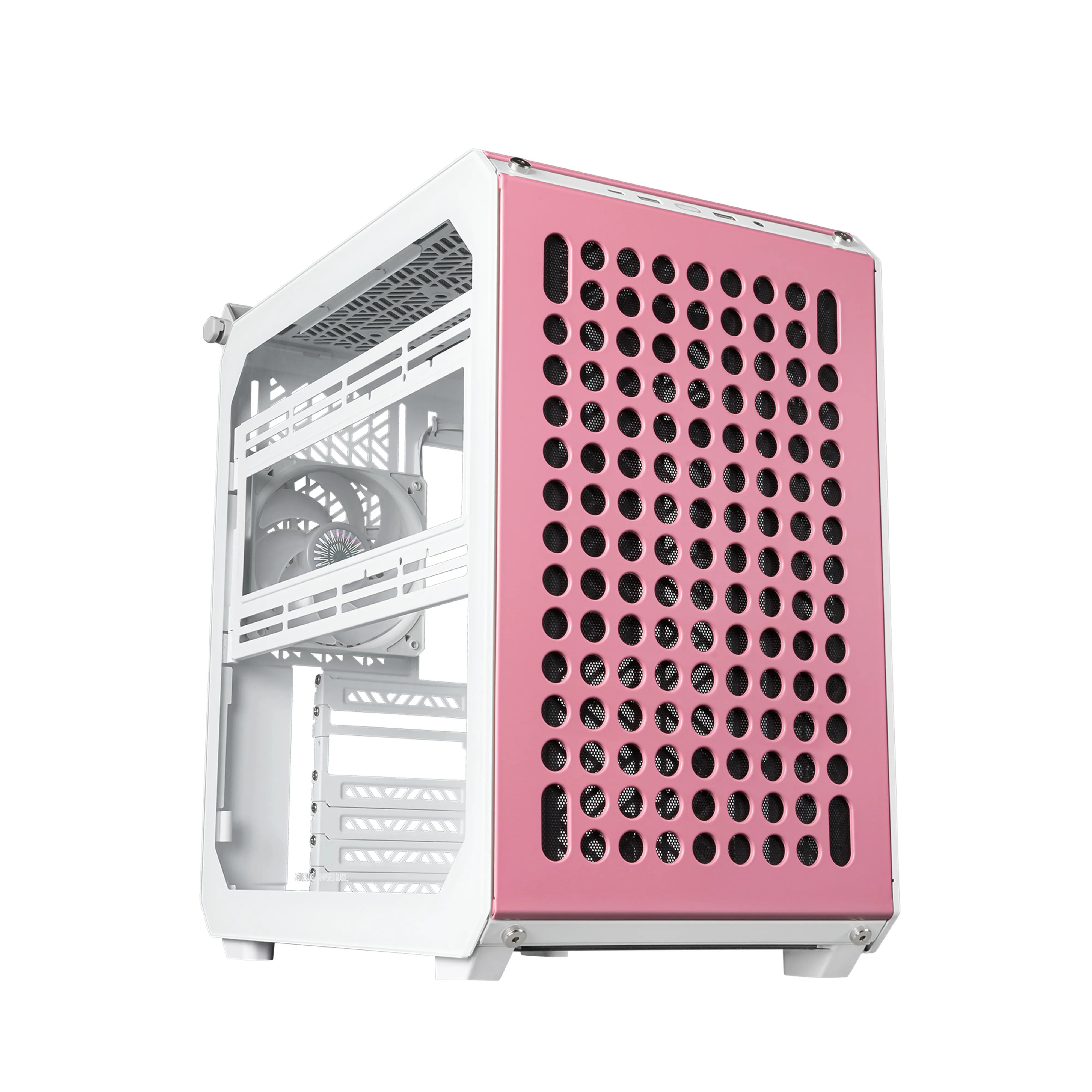 Cooler Master QUBE 500 Flatpack Macaron Edition - Mid Tower case, Cream, Mint colour, Pink