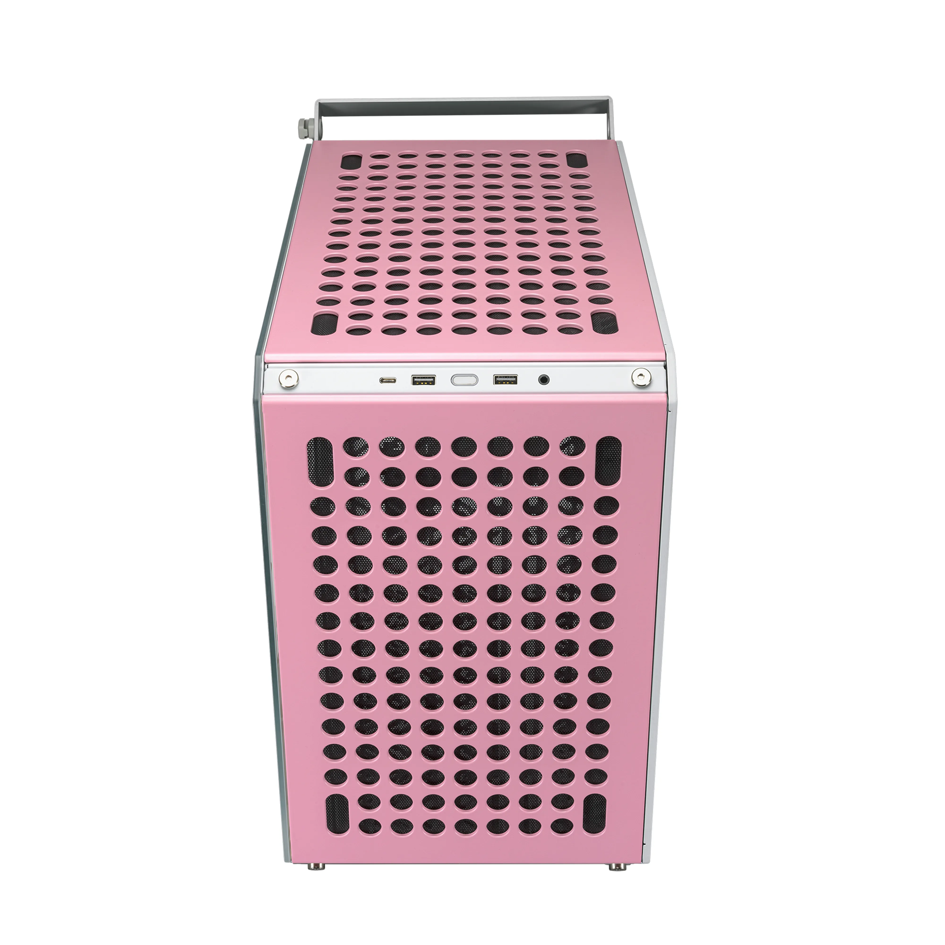 Cooler Master QUBE 500 Flatpack Macaron Edition - Mid Tower case, Cream, Mint colour, Pink