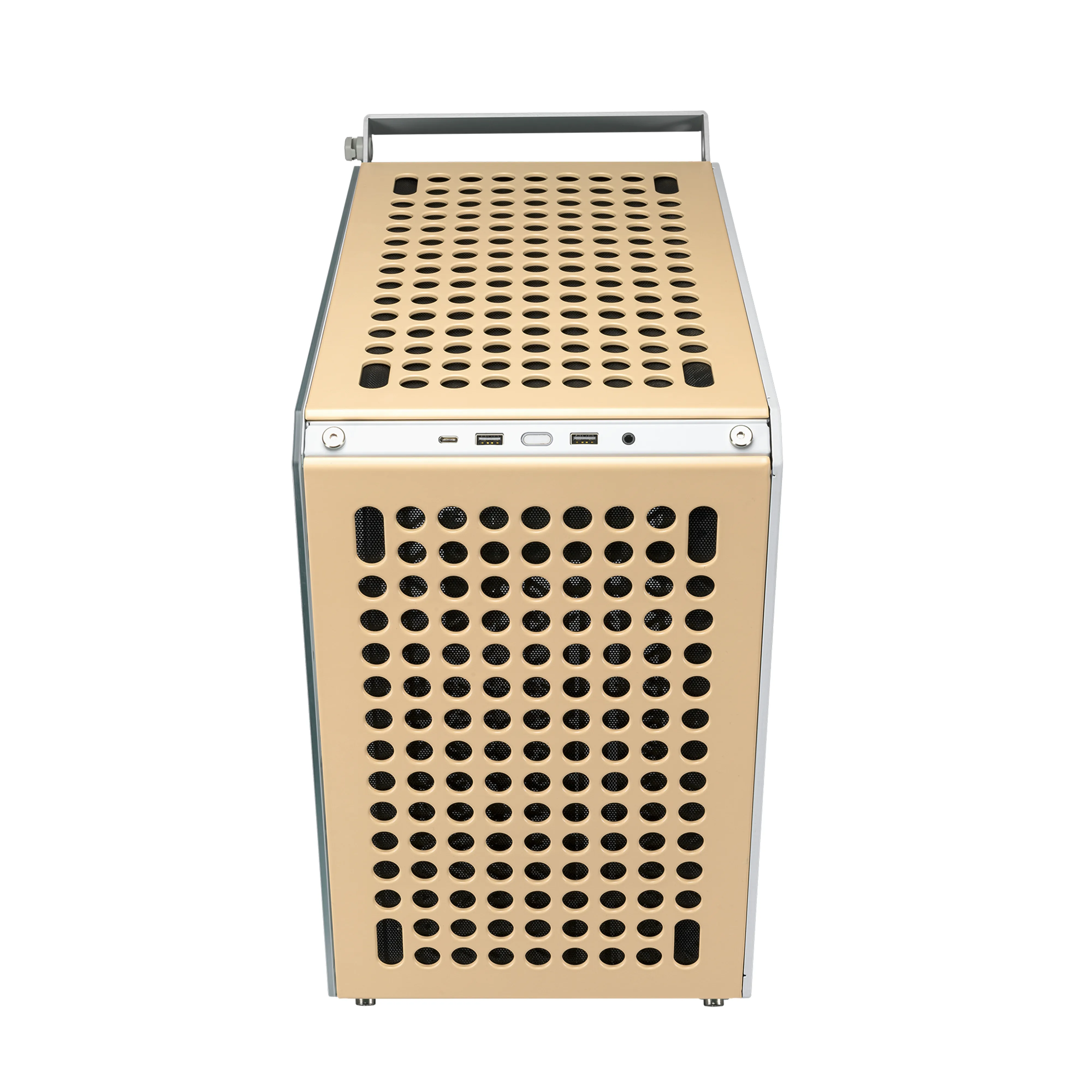 Cooler Master QUBE 500 Flatpack Macaron Edition - Mid Tower case, Cream, Mint colour, Pink
