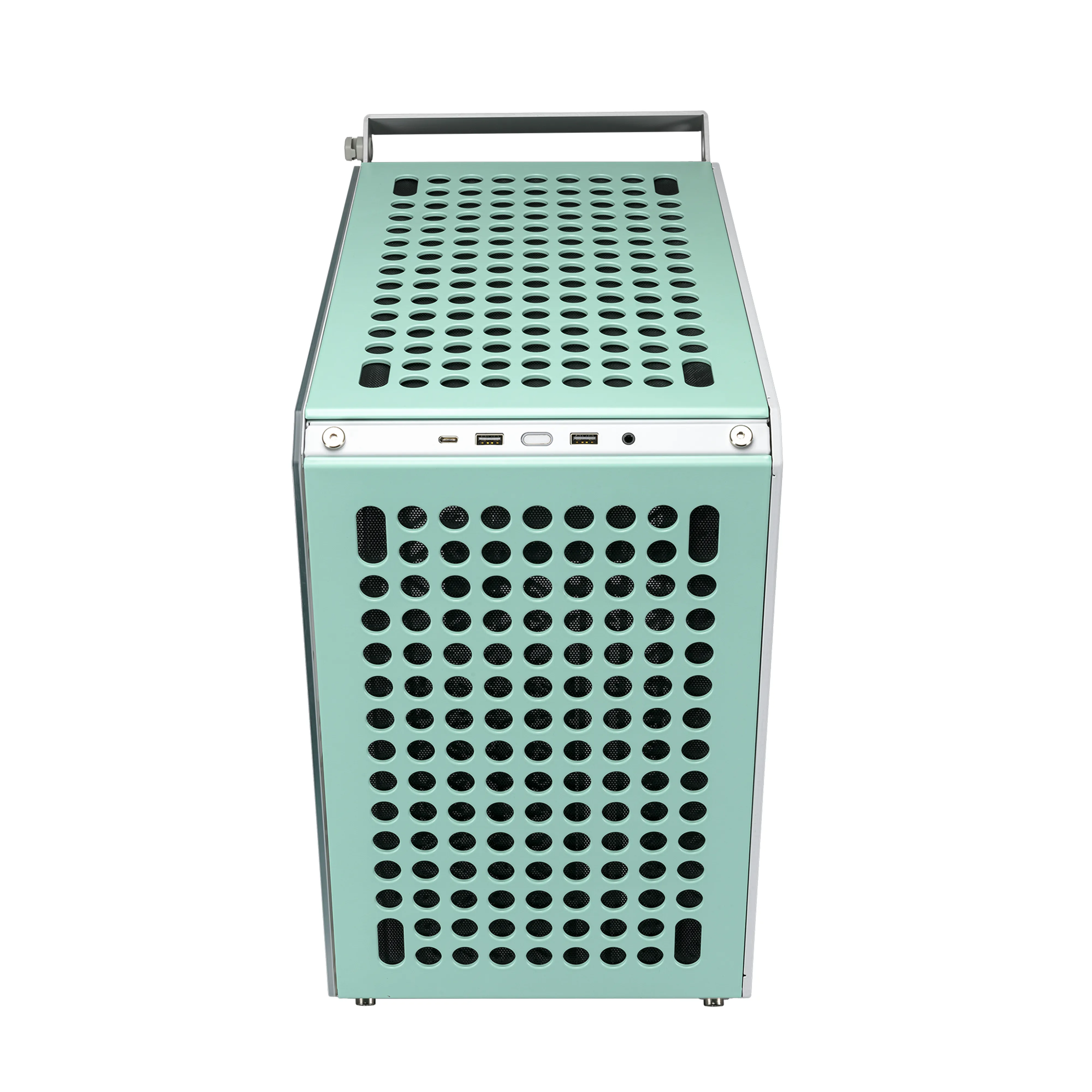 Cooler Master QUBE 500 Flatpack Macaron Edition - Mid Tower case, Cream, Mint colour, Pink