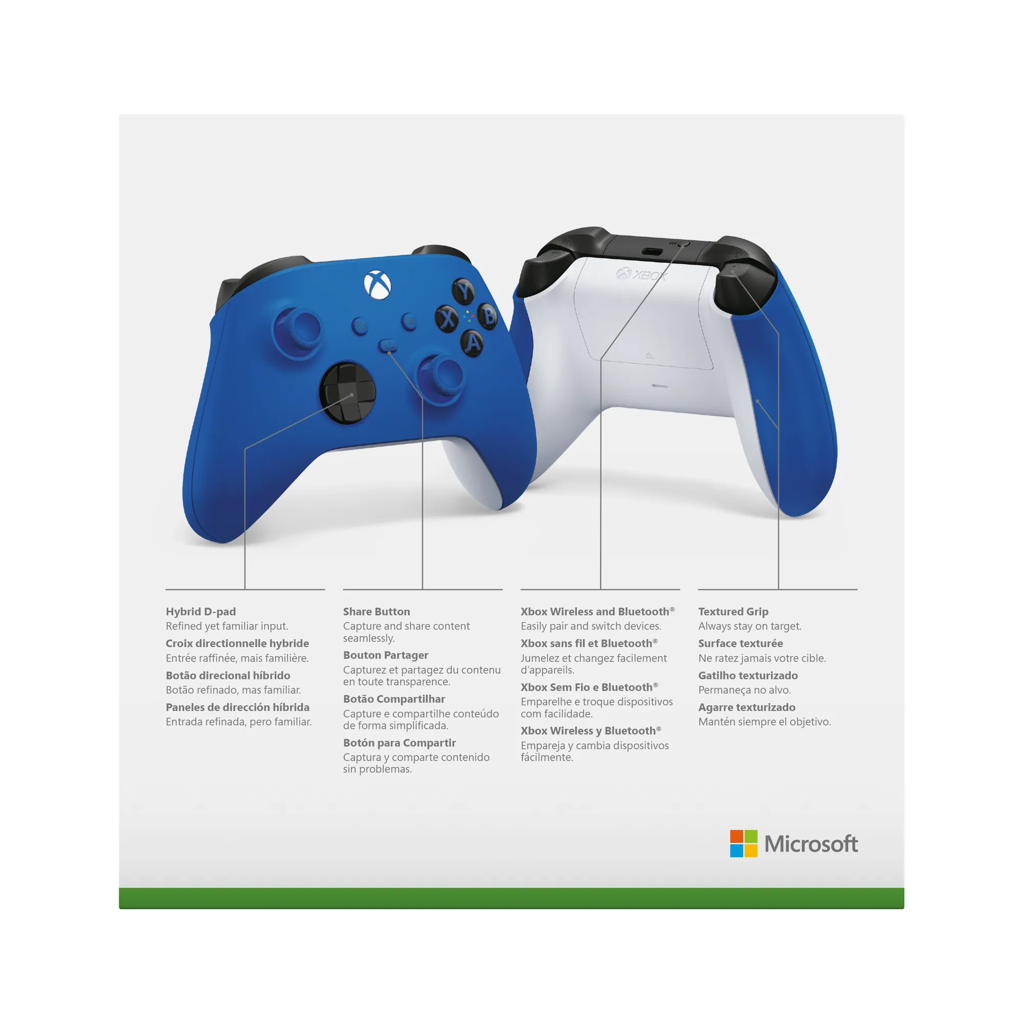 MS Xbox X Wireless Controller, blå