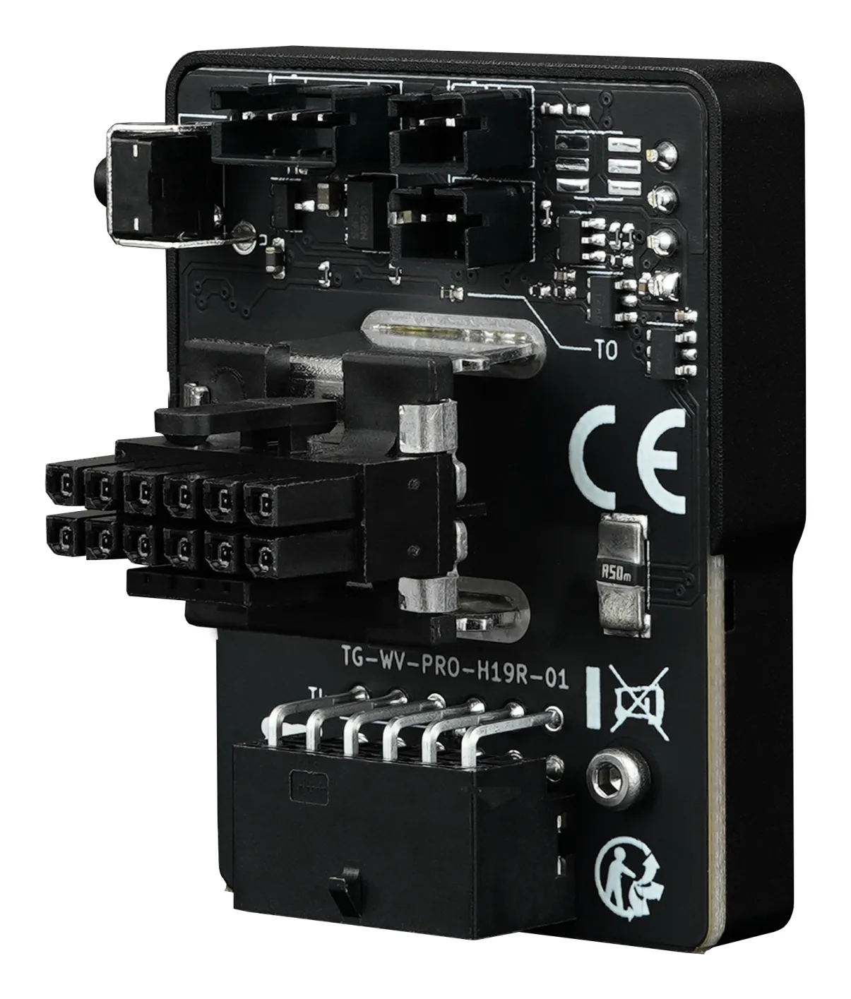 Thermal Grizzly WireView Pro GPU 90&deg; Reverse GPU-str&ouml;m&ouml;vervakningsadapter, svart