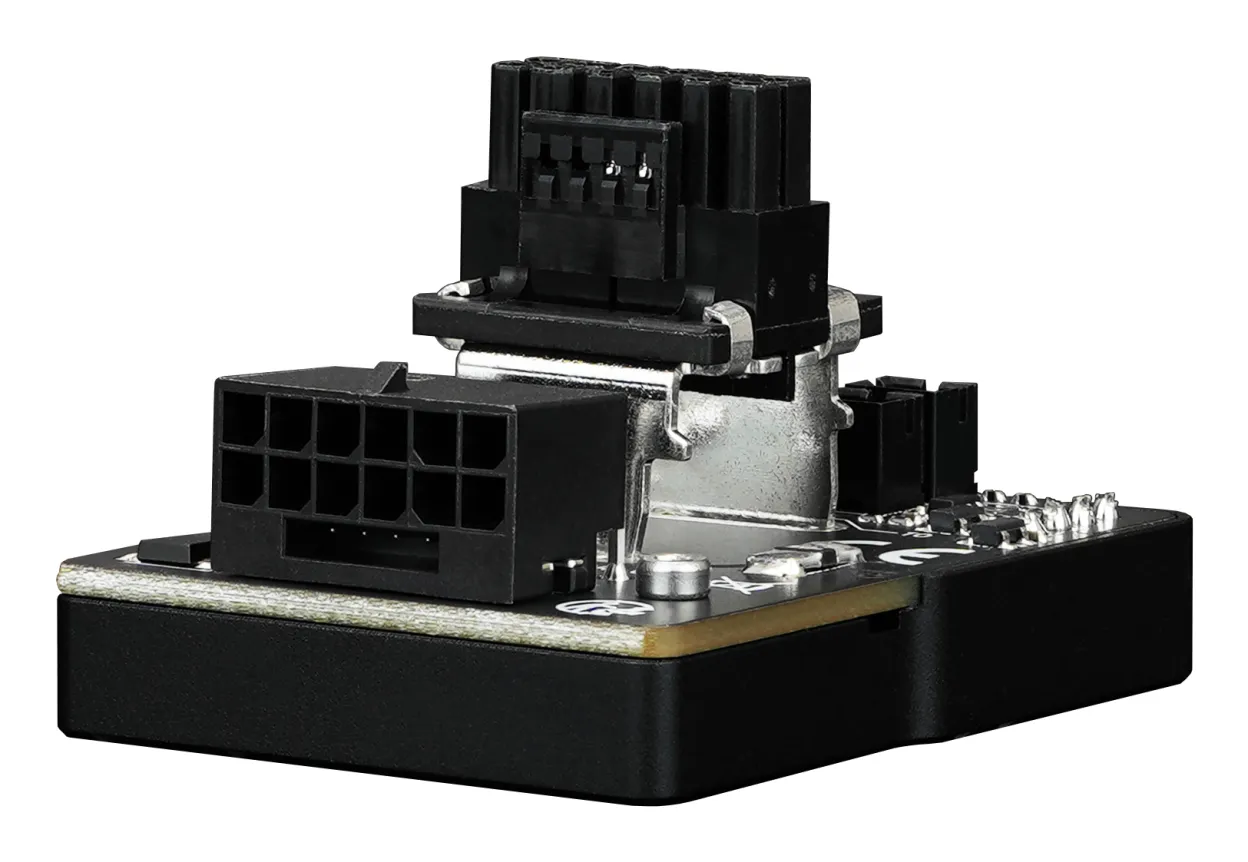 Thermal Grizzly WireView Pro GPU 90&deg; Reverse GPU-str&ouml;m&ouml;vervakningsadapter, svart