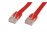 MicroConnect Cat6 U/UTP Flat - network cable, 1 m, Red