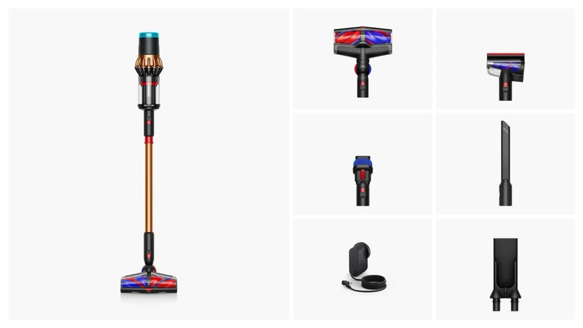 Dyson V16 Piston Animal Cordless Stick vacuum cleaner, Black/Copper