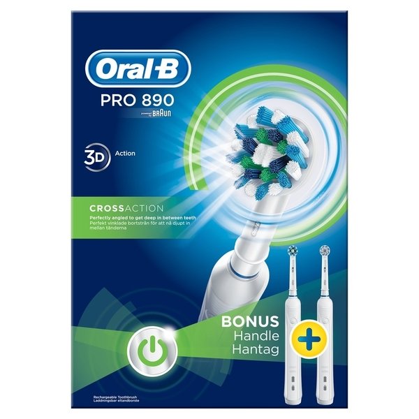 ORAL-B Eltandborste Pro 890 DUO White SUT