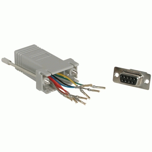 Cbl/RJ45 / DB9M MOD Adptr Grey
