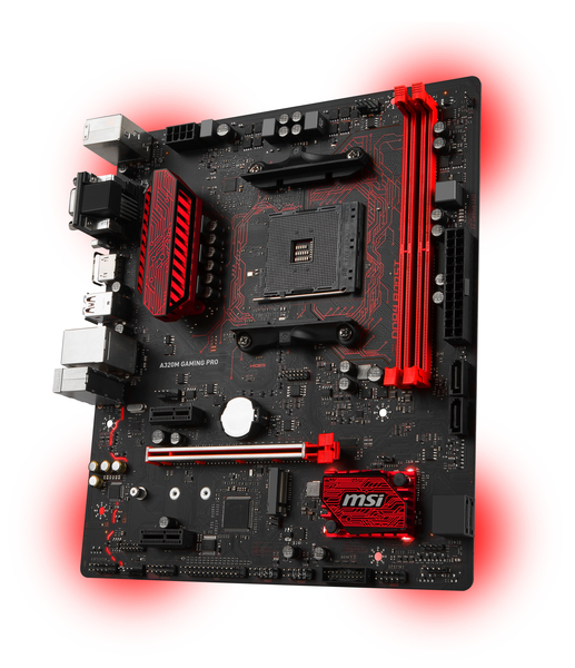 MSI A320M GAMING PRO, mATX motherboard
