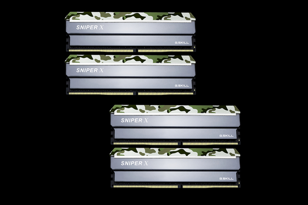 G.SKILL Sniper X 32GB (2 x 16GB) DDR4 3000 MHz, CL16 Memory, Camouflage (XMP)