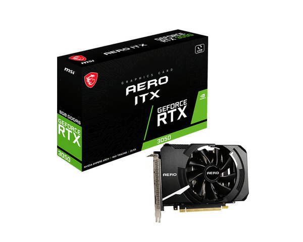 MSI GeForce RTX 3050 Aero ITX 8 GB - Grafikkort