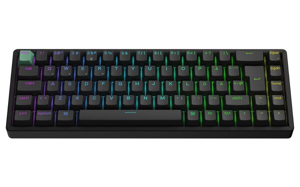 Keychron K6 HE 65% -langaton mekaaninen pelin&auml;pp&auml;imist&ouml;, Gateron Double-Rail Magnetic, musta