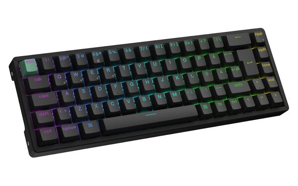 Keychron K6 HE 65% Wireless Mechanical Gaming Keyboard, Gateron Double-Rail Magnetic, Black