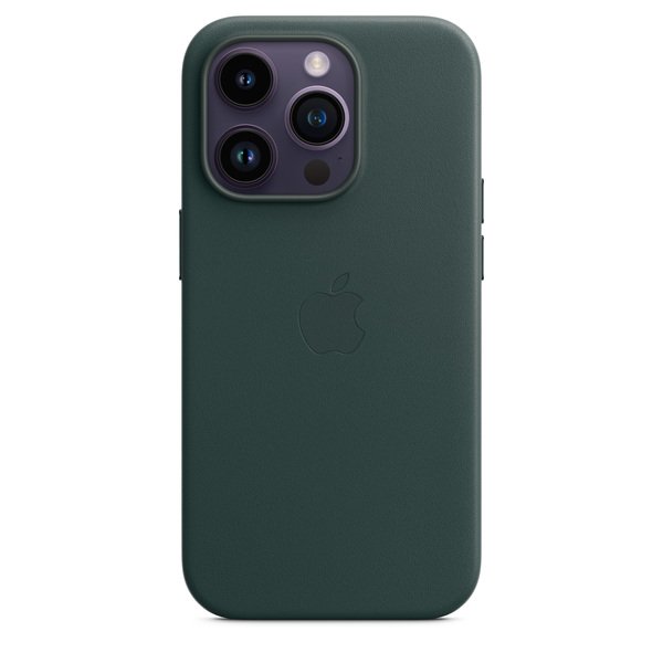 Apple iPhone 14 Pro, MagSafe -nahkakuori, Forest Green