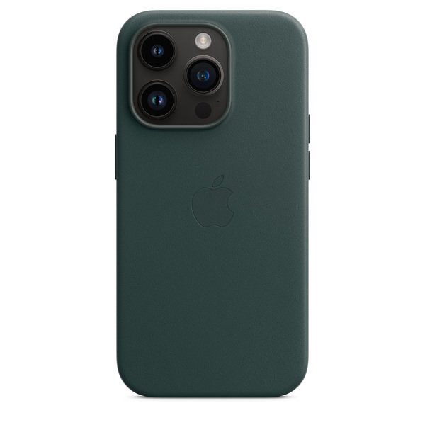 Apple iPhone 14 Pro, MagSafe -nahkakuori, Forest Green