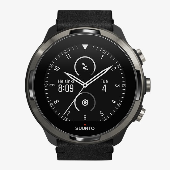 Suunto 9 baro titanium leather