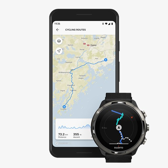 Suunto 9 baro titanium leather