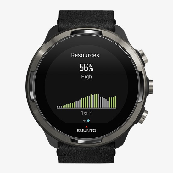 Suunto 9 baro titanium leather