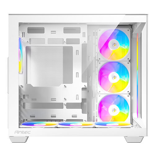 Antec C6 Curve Midi-Tower Case with window and RGB lighting, White