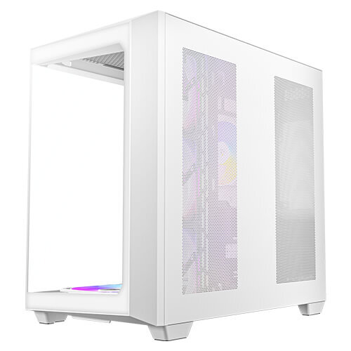 Antec C6 Curve Midi-Tower Case with window and RGB lighting, White