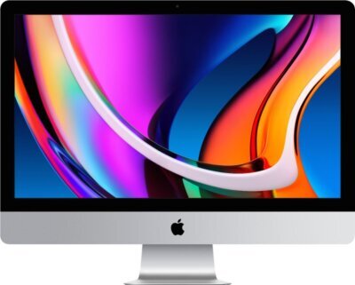 Kunnostettu iMac, 27" 5K (2020), i9-10910, 64 Gt, 512 Gt, hopea (Erinomainen kunto)