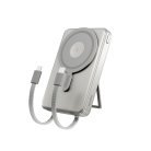 Spello ForcePack 4in1 10000mAh Magnetic Wireless Power Bank SM75 | Titanium | Qi2  &  MagSafe Compatible