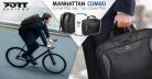 Port Designs 13-14" Manhattan Combo Convertible bag + Raincover