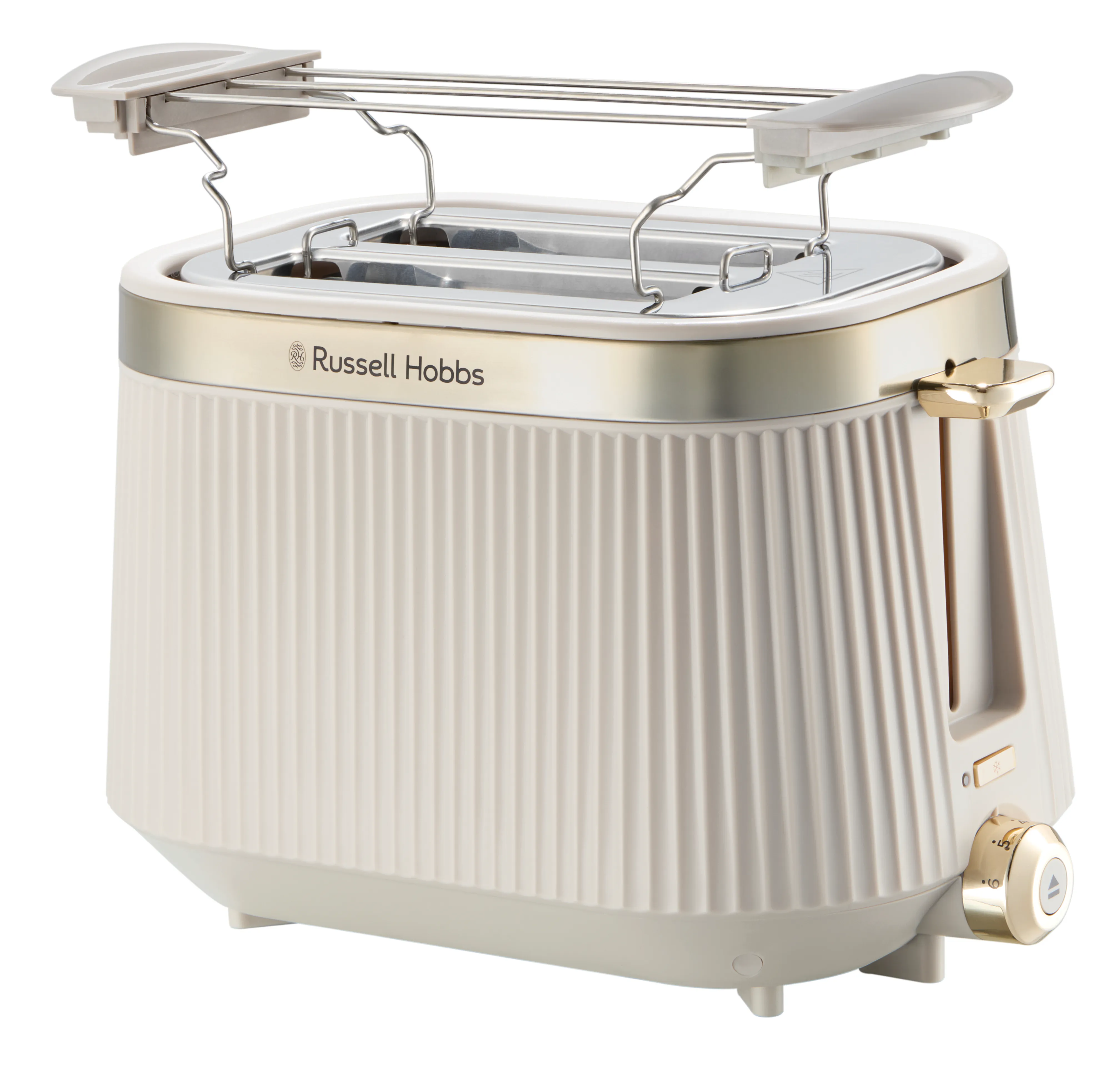 Russell Hobbs Bronte -leiv&auml;npaahdin, 2 viipaleita, Gold, Stone color