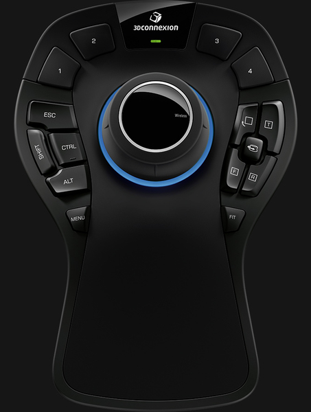 3DCONNEXION SpaceMouse Pro Wireless USB optical 3D-Mouse