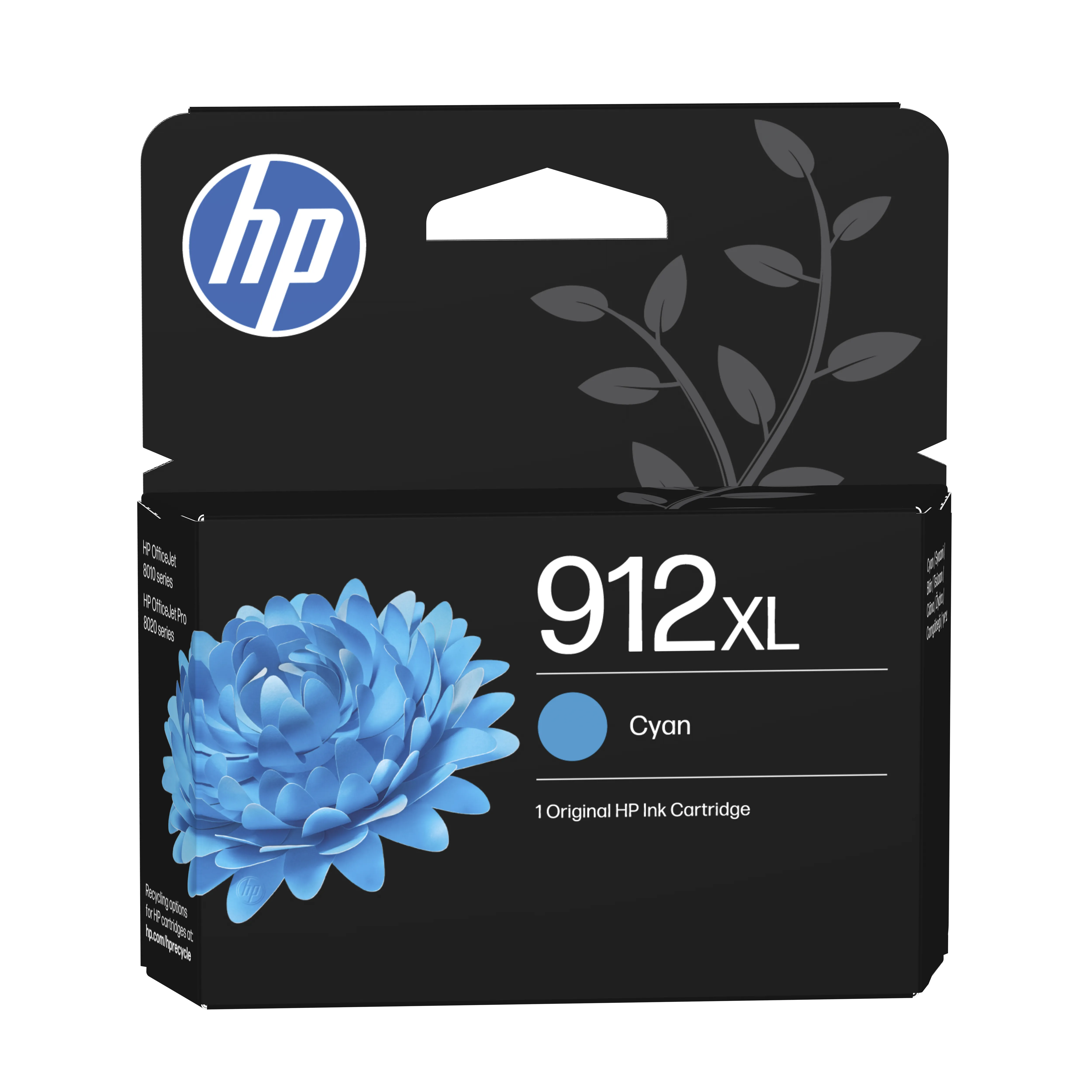 HP 912XL -mustekasetti, 9.9 ml, syaani