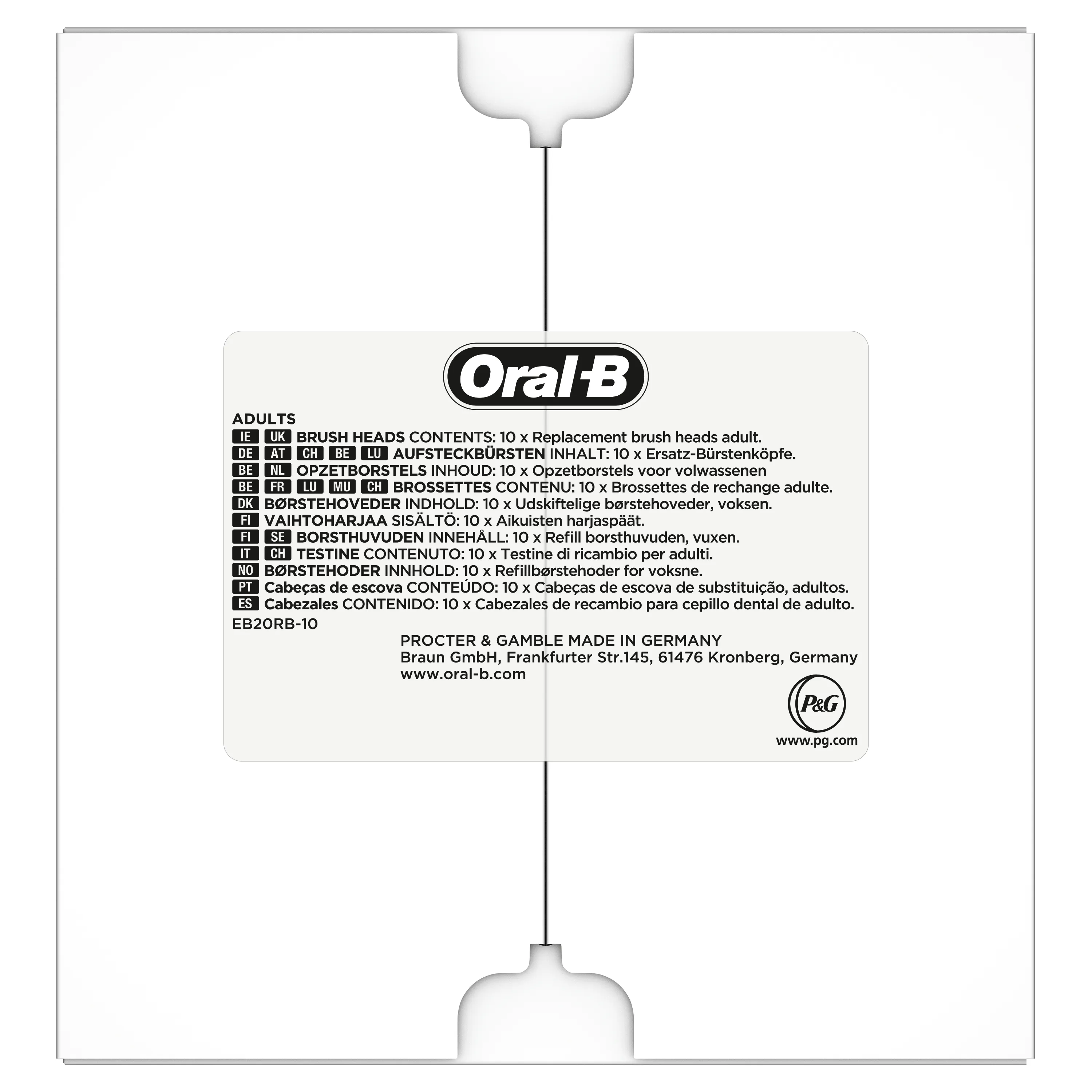 Braun Oral-B Precision Clean - borsthuvud, 10-pack