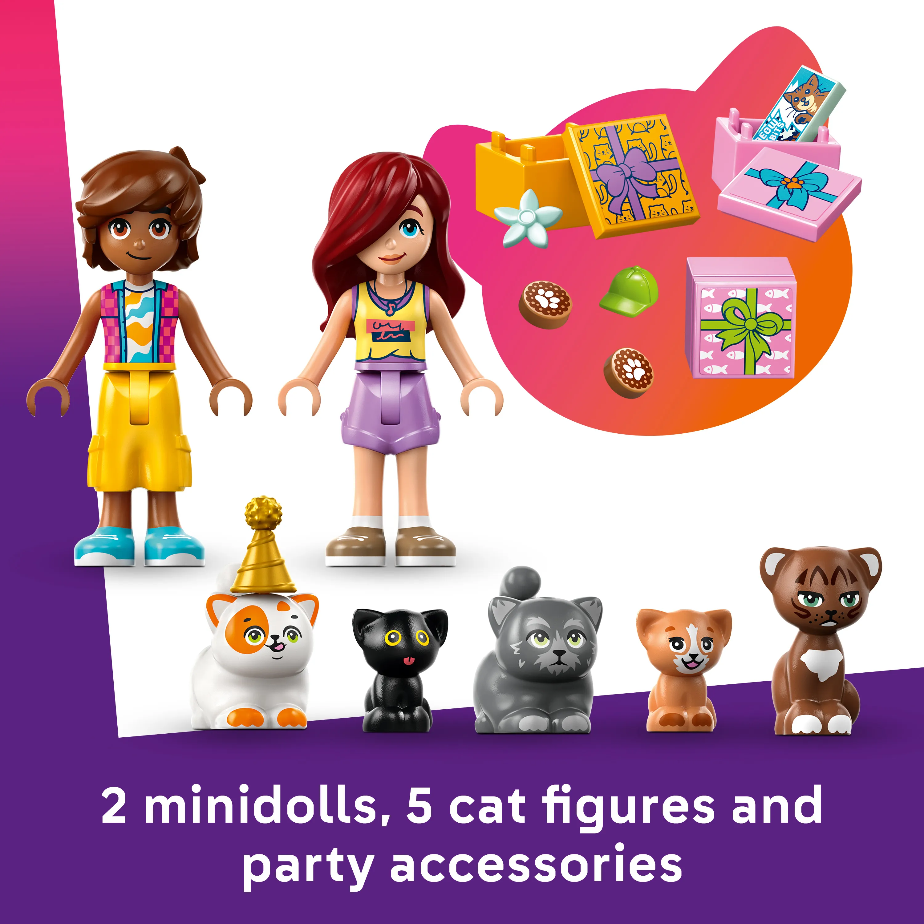 LEGO Friends Cat Birthday Party and Tree House 42666