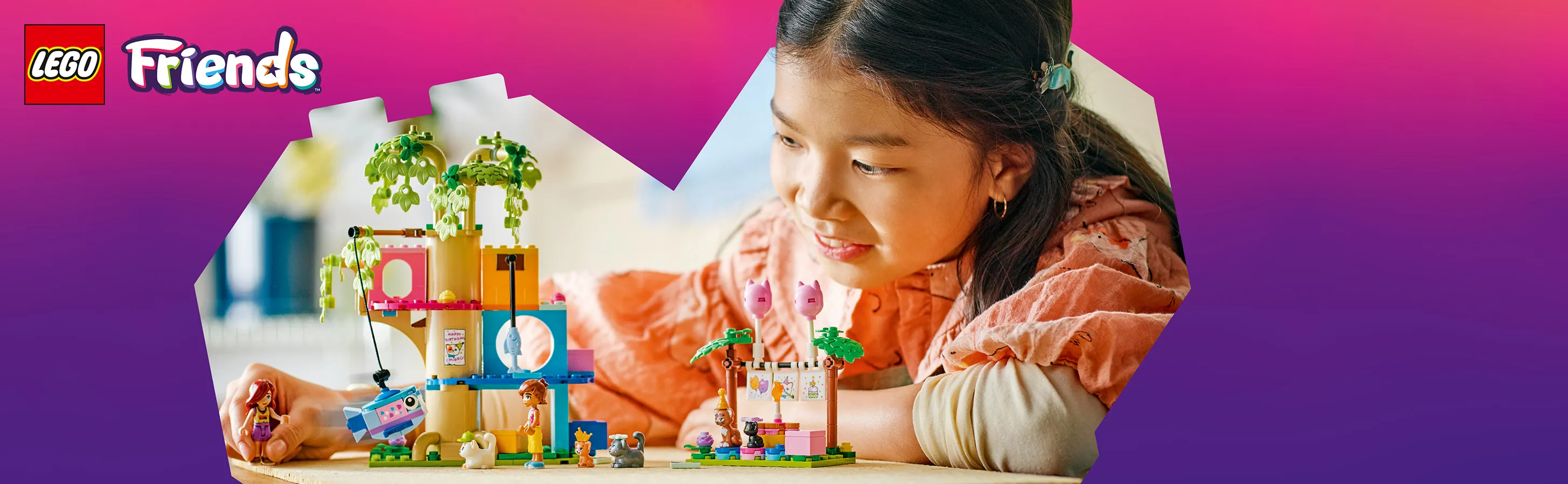 LEGO Friends Cat Birthday Party and Tree House 42666
