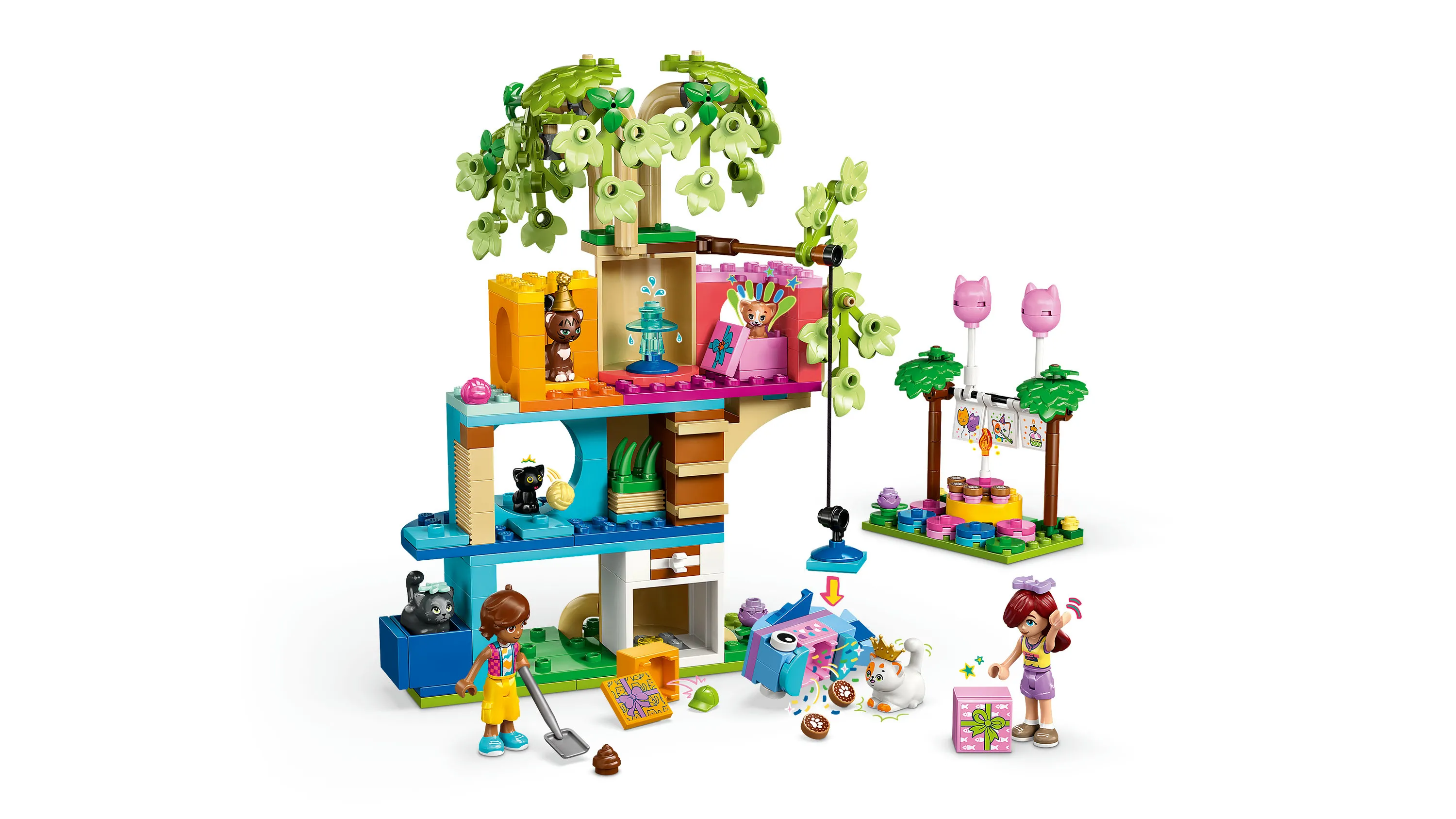 LEGO Friends Cat Birthday Party and Tree House 42666