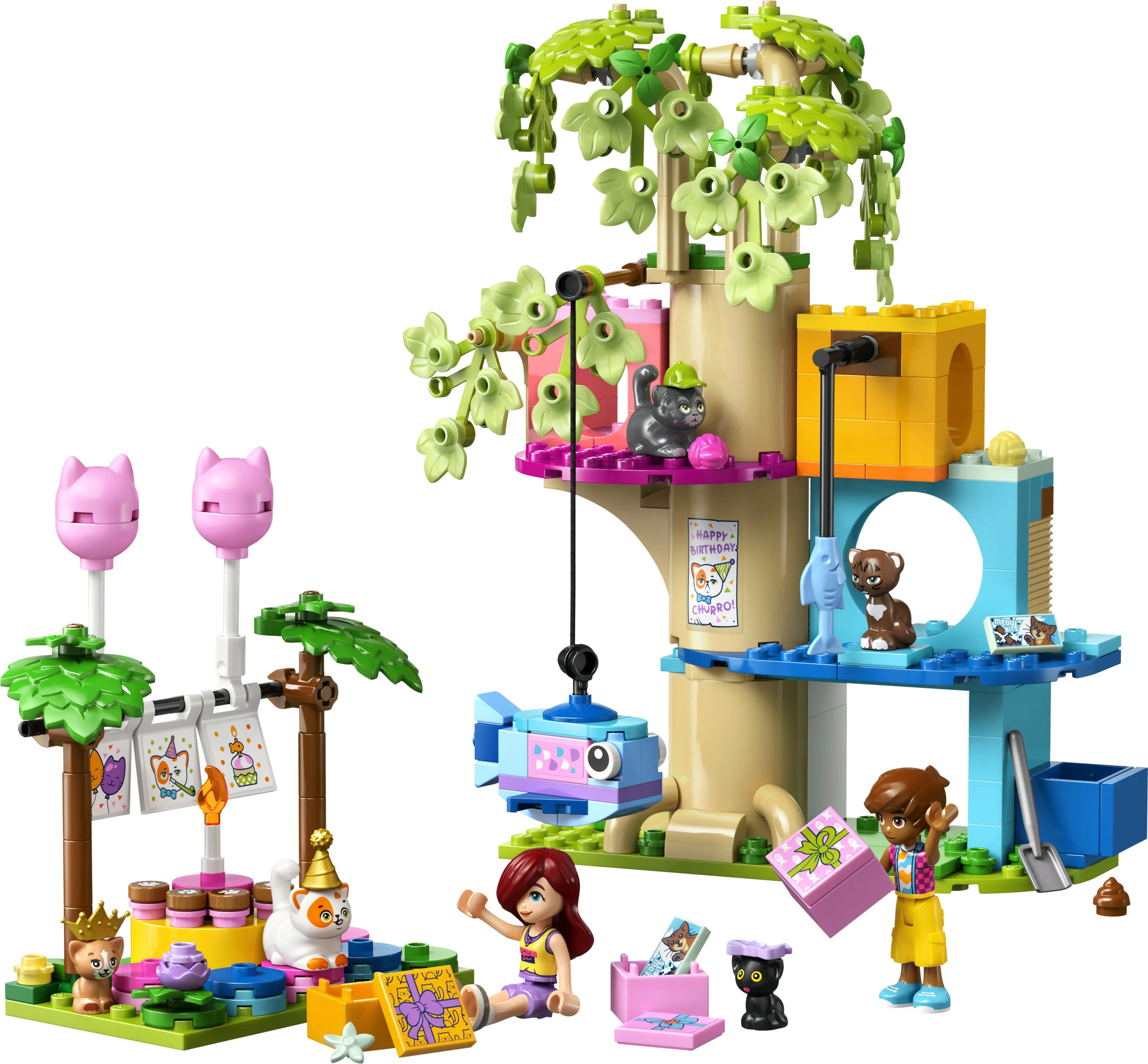 LEGO Friends Cat Birthday Party and Tree House 42666