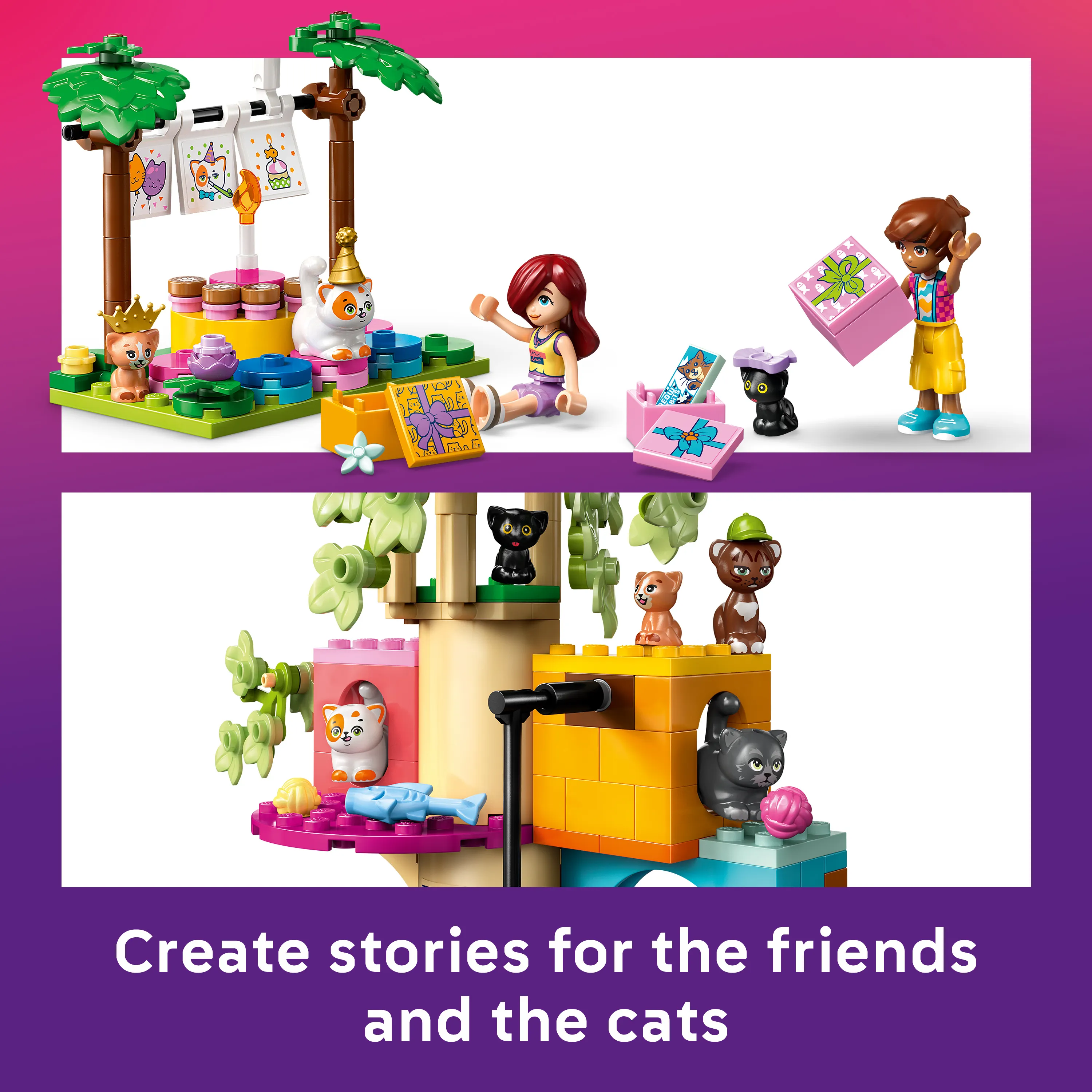LEGO Friends Cat Birthday Party and Tree House 42666