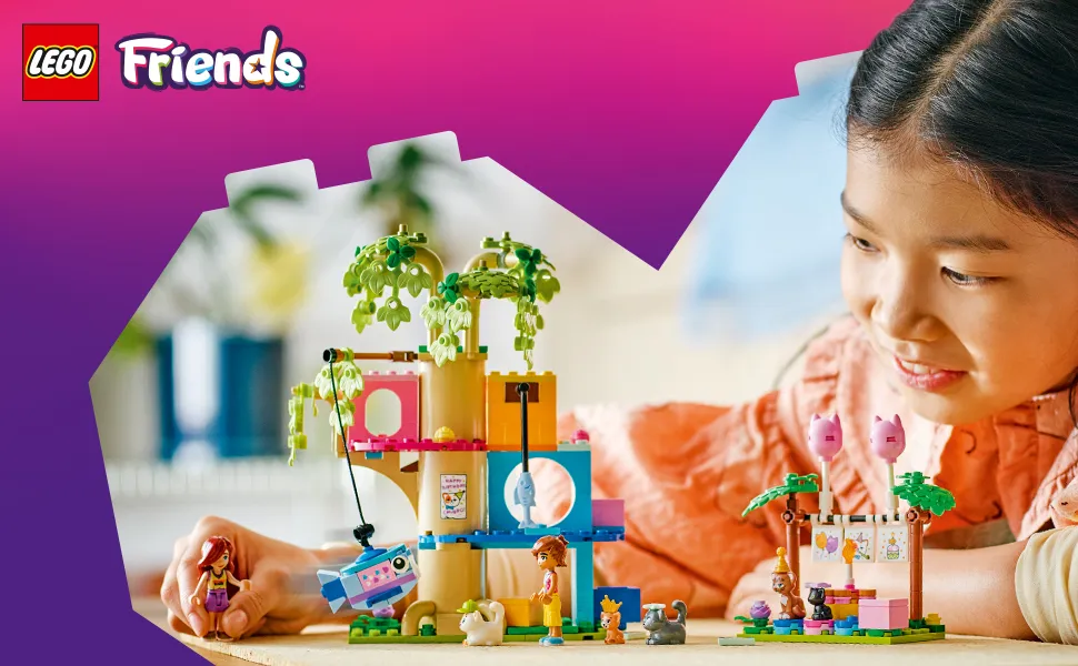 LEGO Friends Cat Birthday Party and Tree House 42666