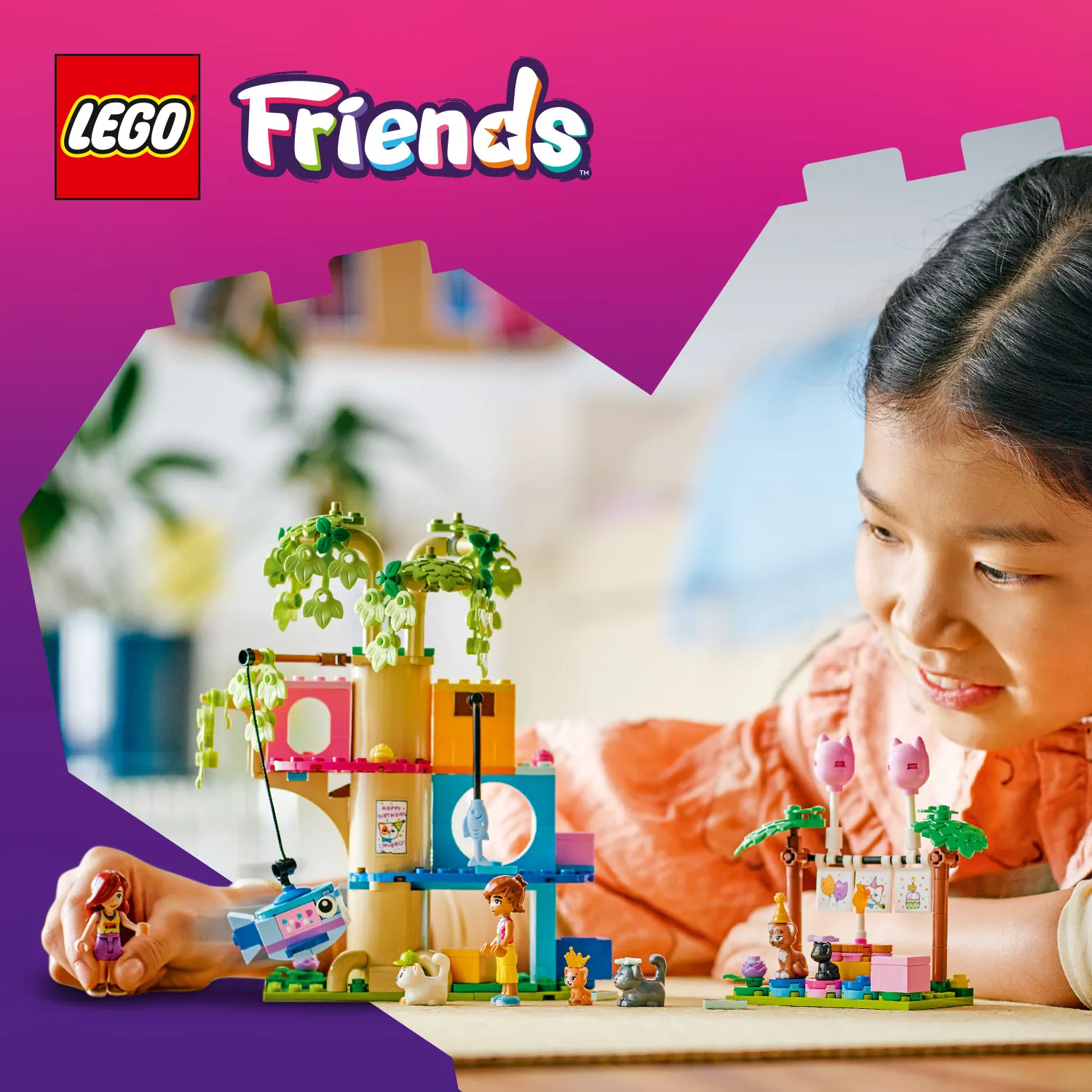 LEGO Friends Cat Birthday Party and Tree House 42666