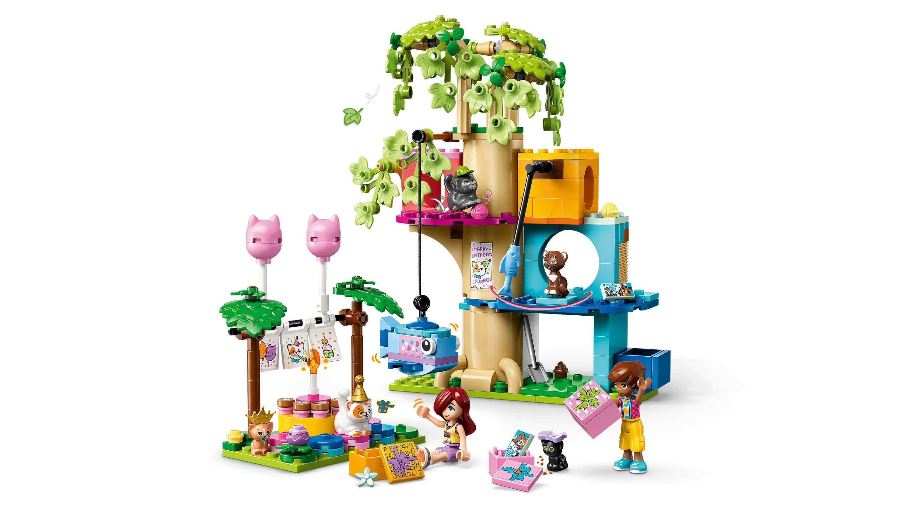 LEGO Friends Cat Birthday Party and Tree House 42666