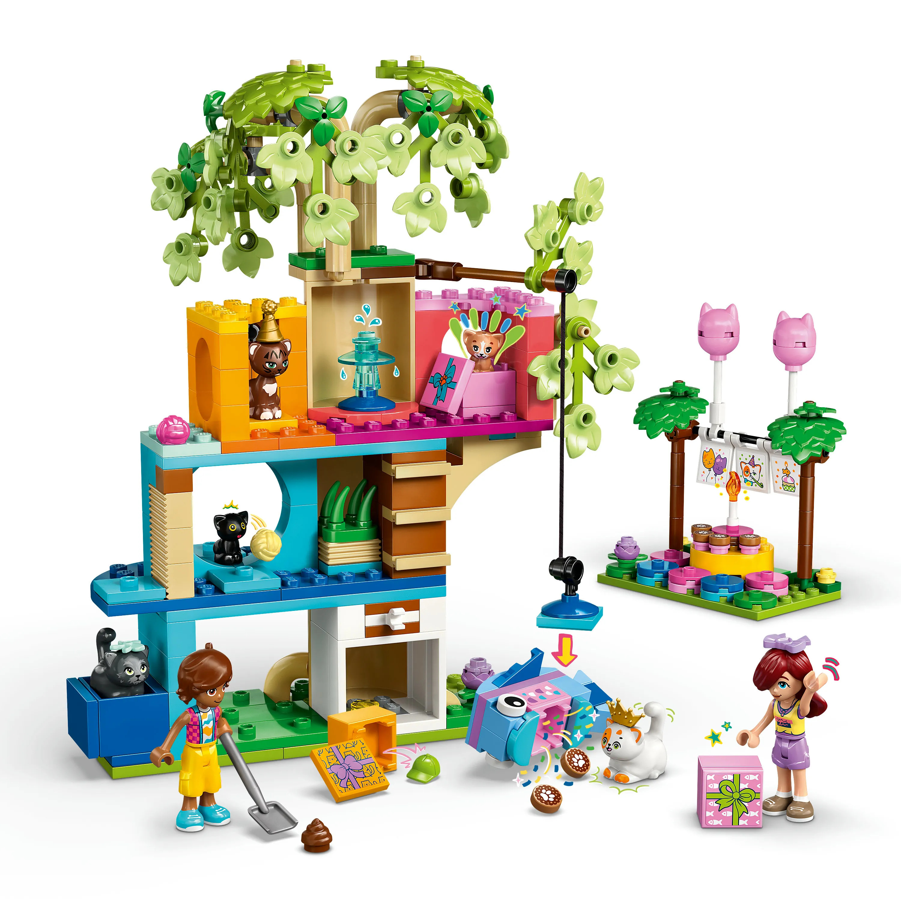 LEGO Friends Cat Birthday Party and Tree House 42666