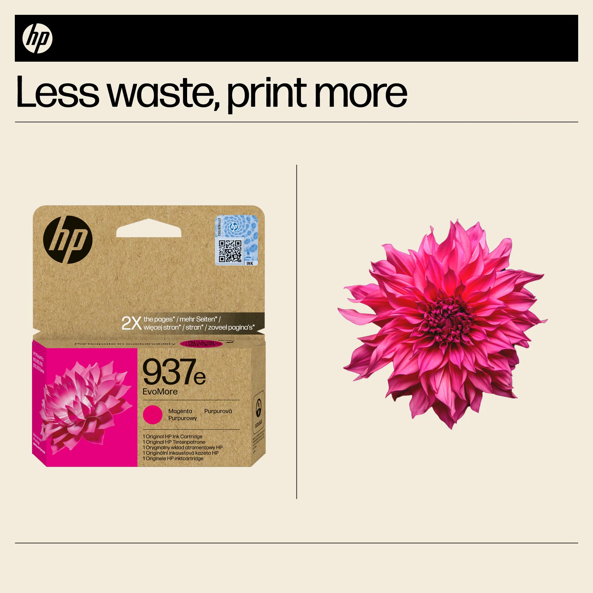 HP/InkHP 937e EvoMore MG Original Ink Ca