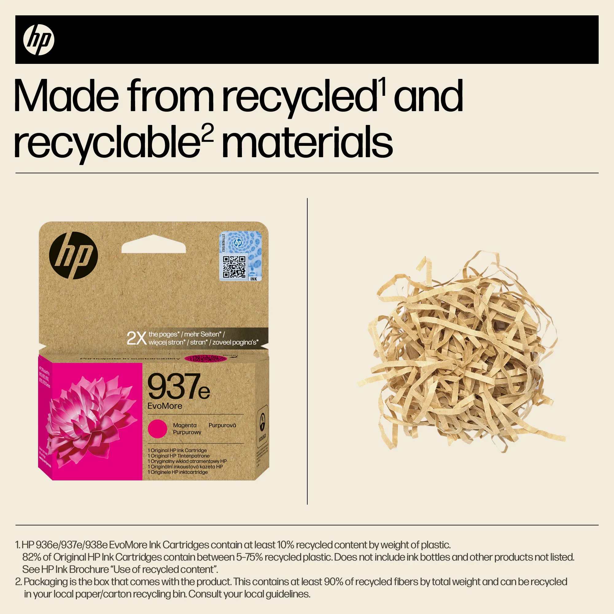 HP/InkHP 937e EvoMore MG Original Ink Ca