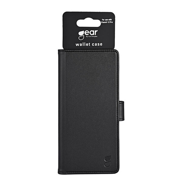GEAR Wallet, Xiaomi 12 Pro - pl&aring;nboksfodral, Svart