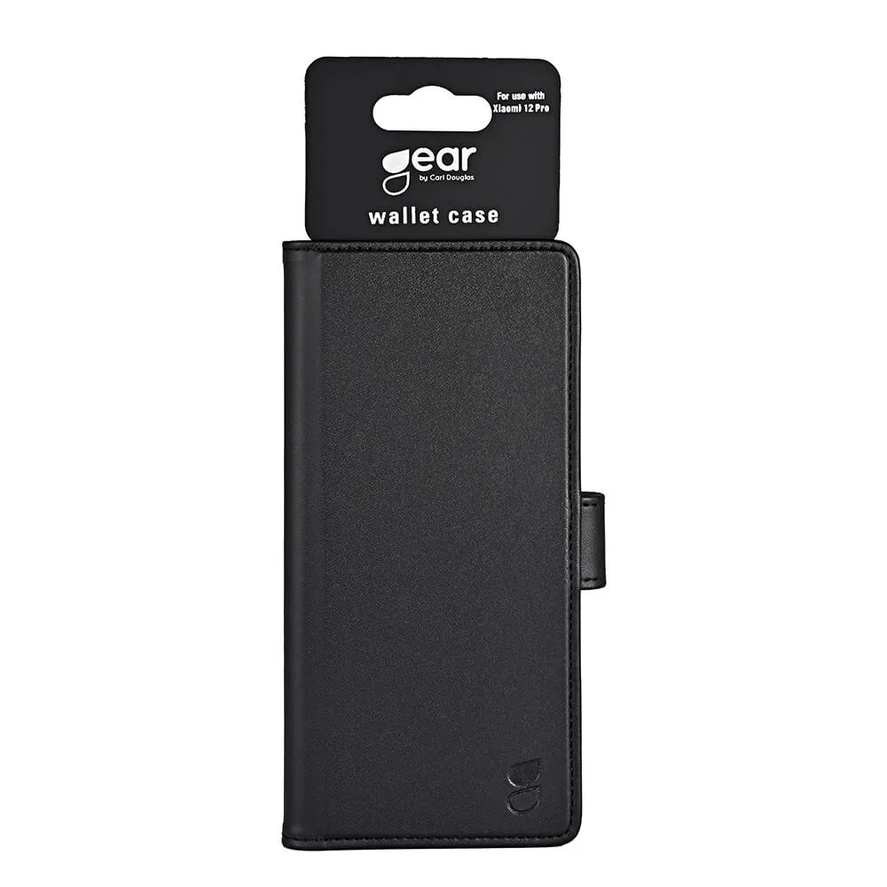 GEAR Wallet, Xiaomi 12 Pro - pl&aring;nboksfodral, Svart