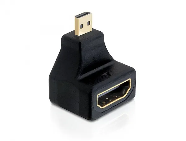 DeLOCK HDMI High Speed with Ethernet adapter, Micro HDMI ha - HDMI ho