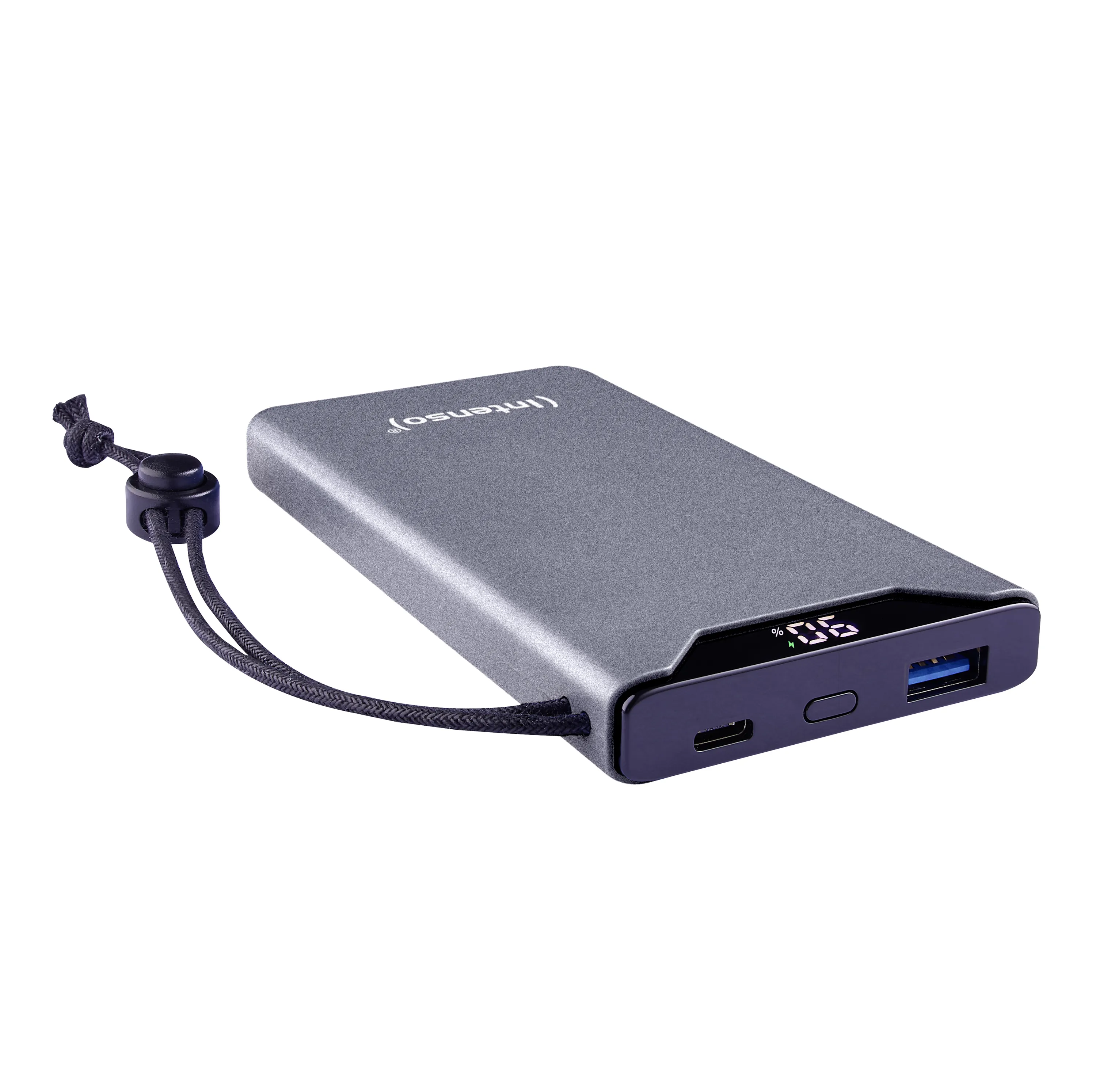 Intenso F10000 -varavirtalähde, 10000 mAh, Harmaa